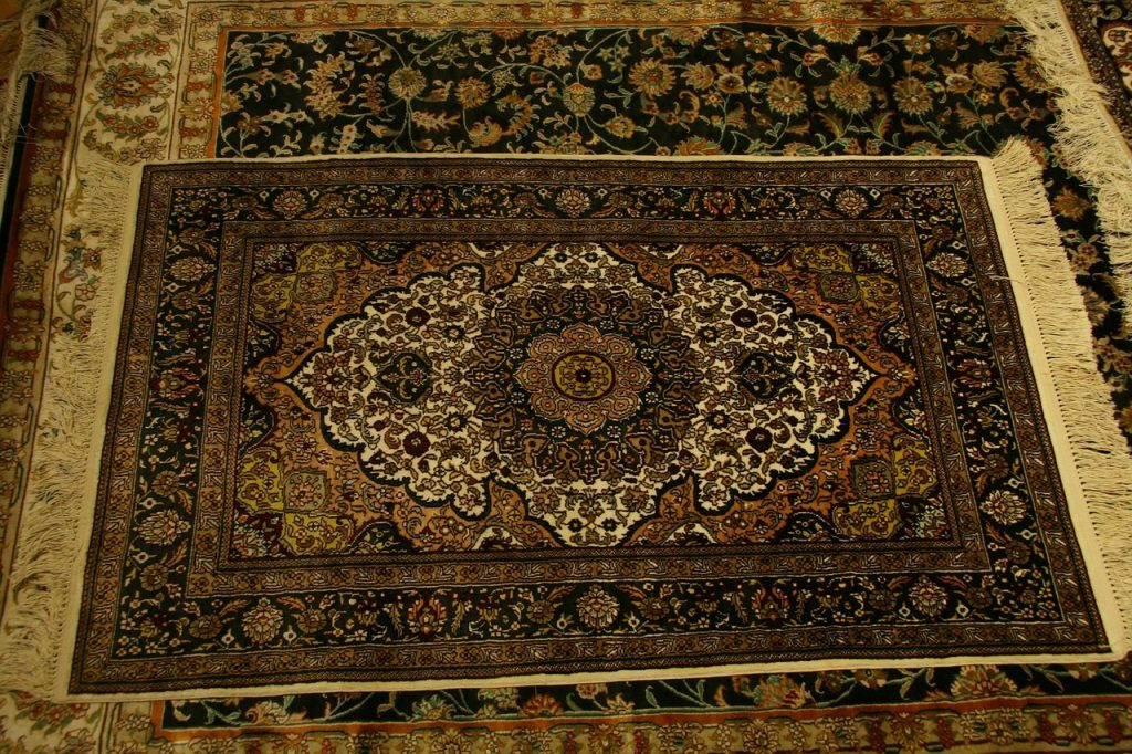 Clean carpet with blotting papers